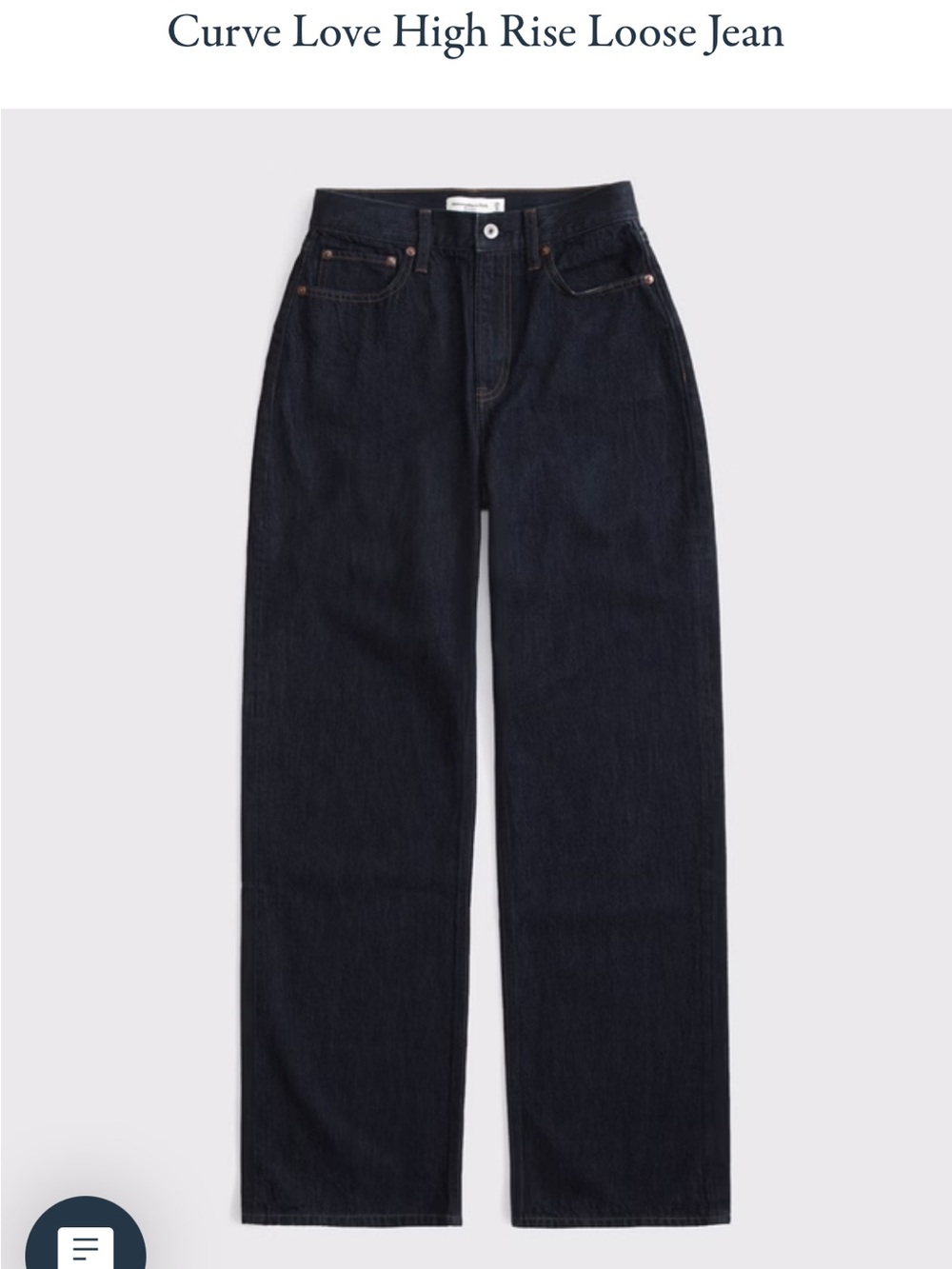 Abercrombie Curve Love High Rise Loose Jean